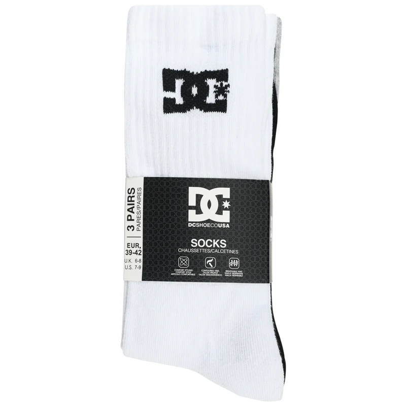 DC Shoes Sport Crew Unisex Socken 3 Paar multi DC-03 CREW