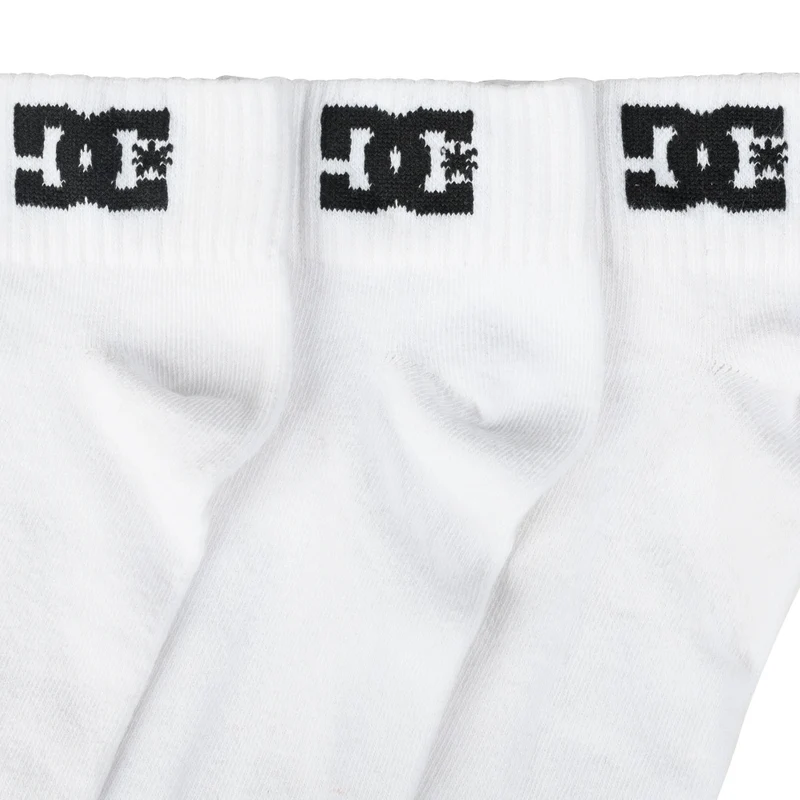 DC Shoes Quarter Unisex Socken 3 Paar weiß DC-21 QUARTER