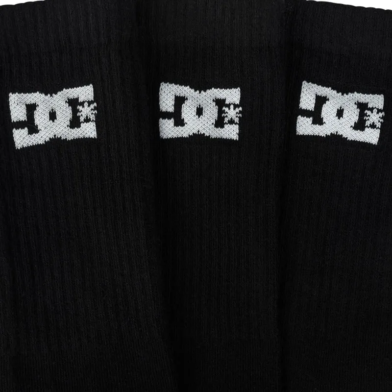 DC Shoes Sport Crew Unisex Socken 3 Paar schwarz DC-02 CREW