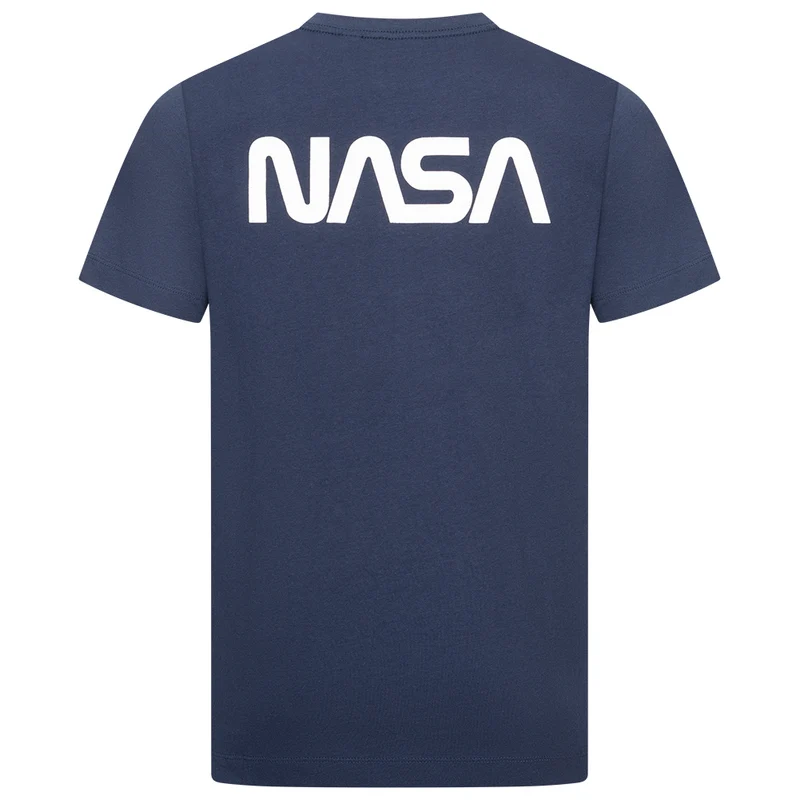 NASA Circle Logo Herren T-Shirt TMMTS007NVY