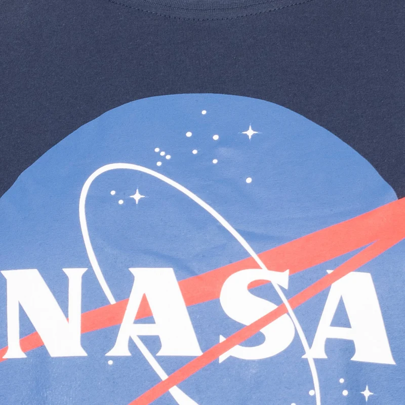 NASA Circle Logo Herren T-Shirt TMMTS007NVY