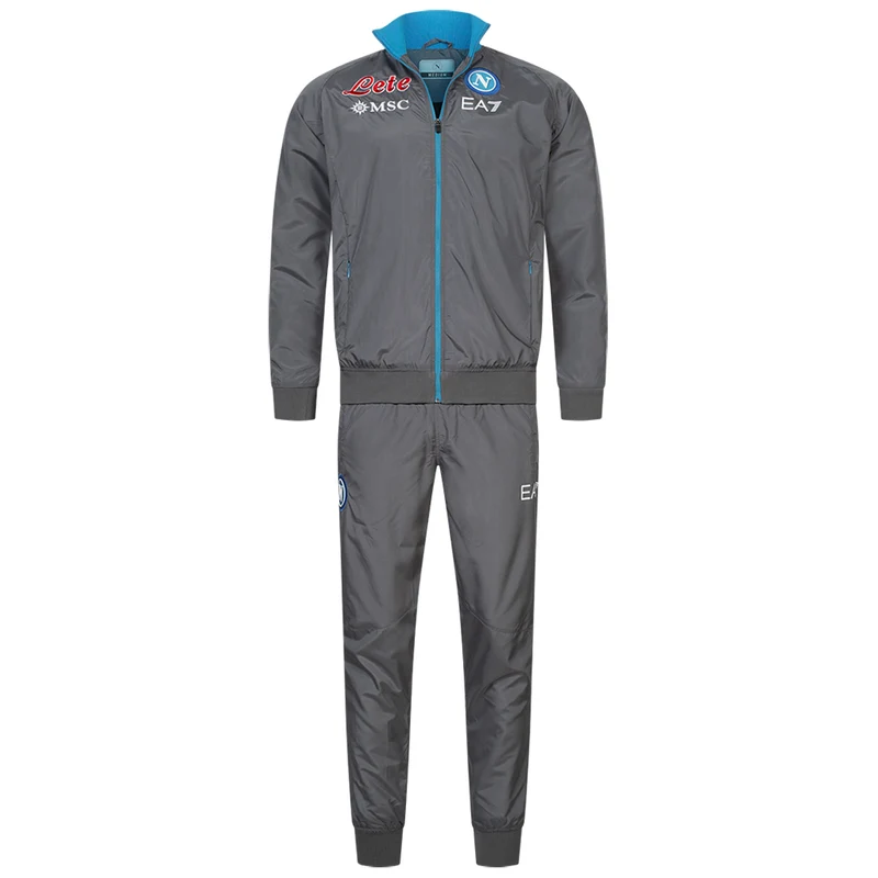 SSC Neapel EA7 Emporio Armani Herren Präsentationsanzug grau EASSCN23R15-MAGNET