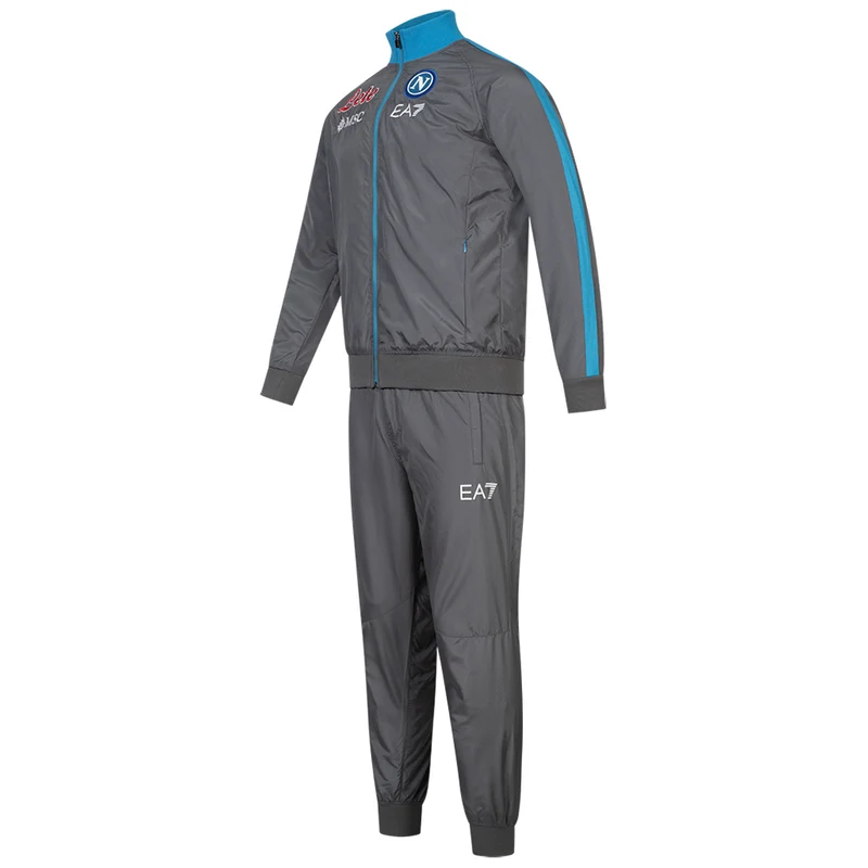 SSC Neapel EA7 Emporio Armani Herren Präsentationsanzug grau EASSCN23R15-MAGNET