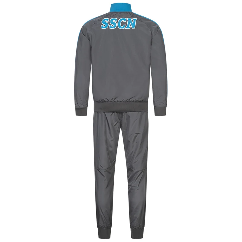 SSC Neapel EA7 Emporio Armani Herren Präsentationsanzug grau EASSCN23R15-MAGNET