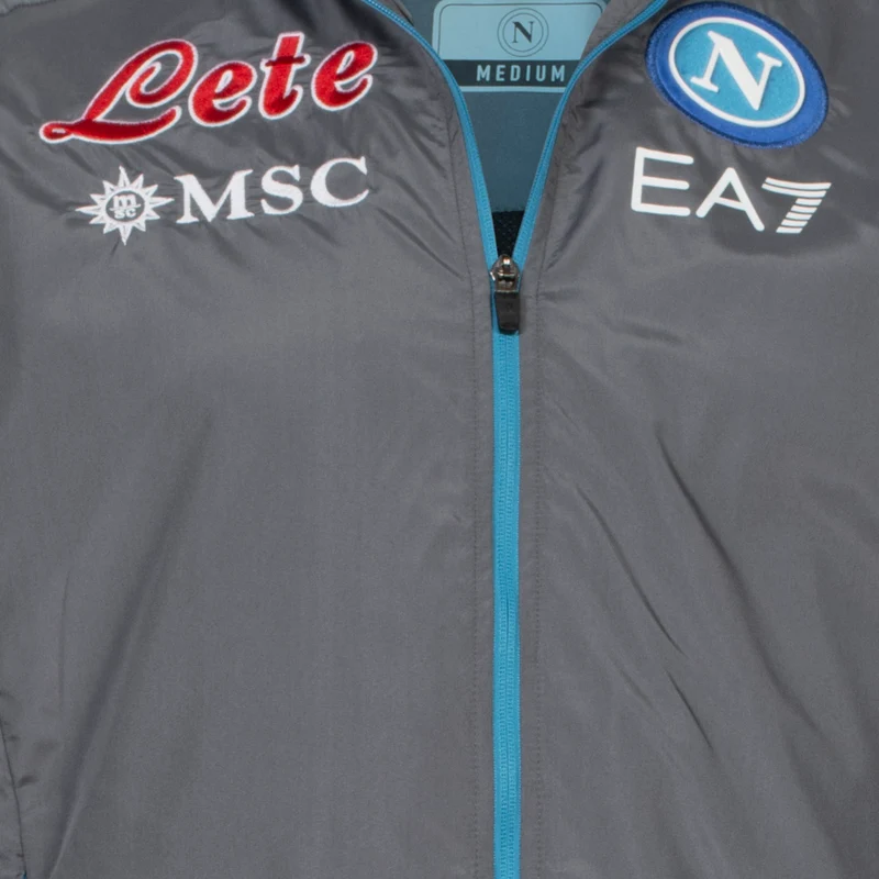 SSC Neapel EA7 Emporio Armani Herren Präsentationsanzug grau EASSCN23R15-MAGNET