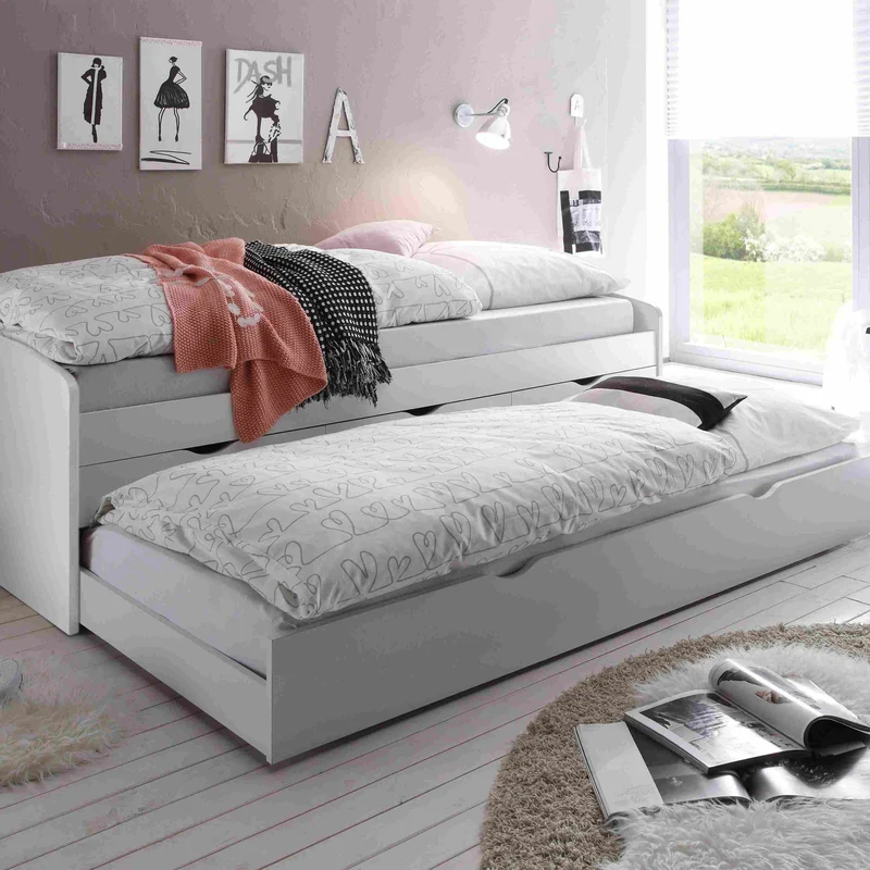 Komplettset: Funktionsbett Leno mit 2 Matratzen und Rollrost