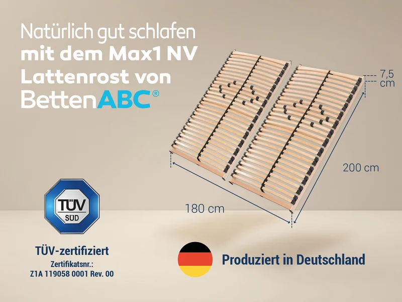 Betten-ABC Max1 NV Selbstmontage Lattenrost
