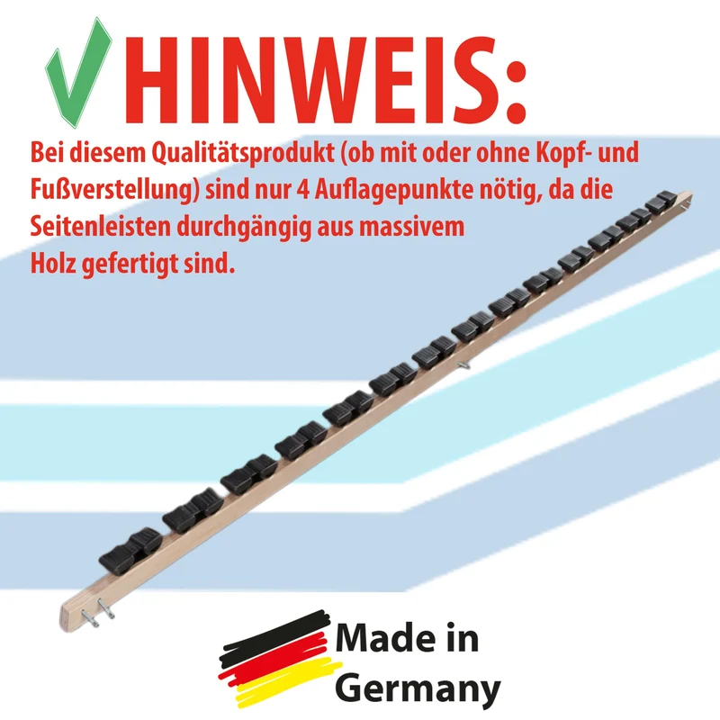 Matratzenset: 80x200cm KSP-500 Matratze in H3 + Max1 NV Lattenrost