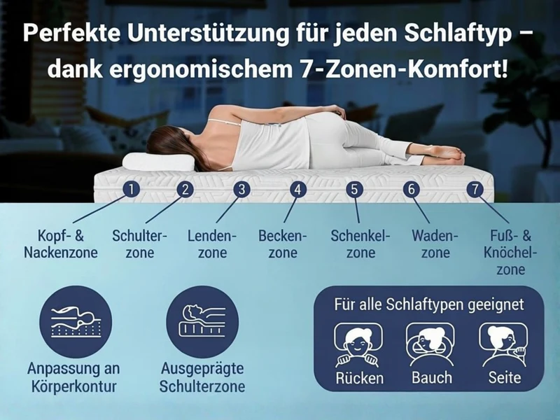 Matratzen nach Maß mit zwei schrägen Eckabschnitten