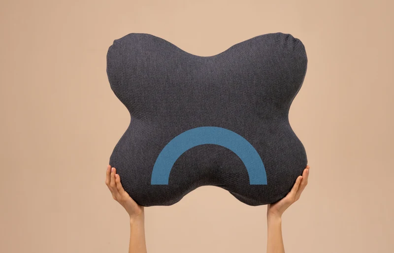 Seitenschläferkissen ACAMAR aus Visco Schaum, in ergonomischer Schmetterlingsform