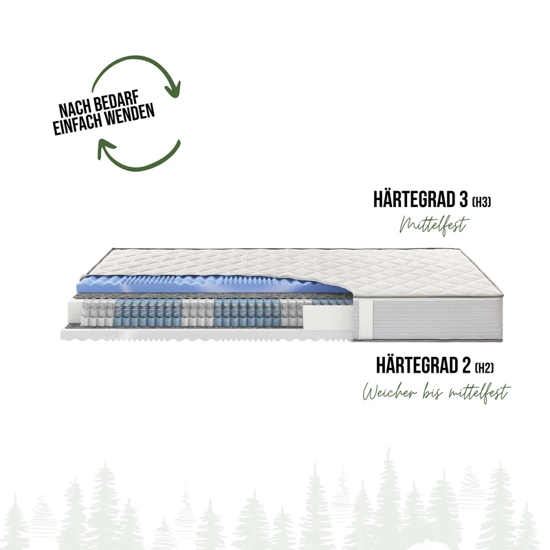 Schwarzwaldmarie Klara Taschenfederkern-Matratze