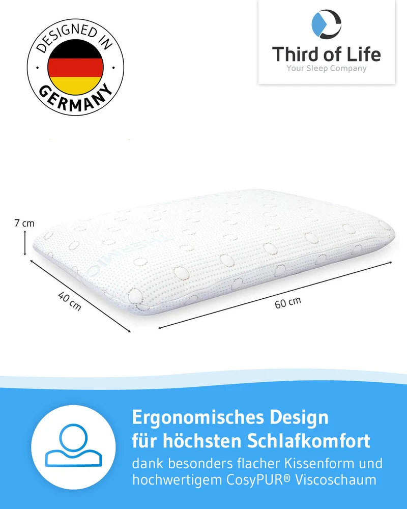 MIZAR Bauchschläferkissen, extra weich aus Visco Schaum