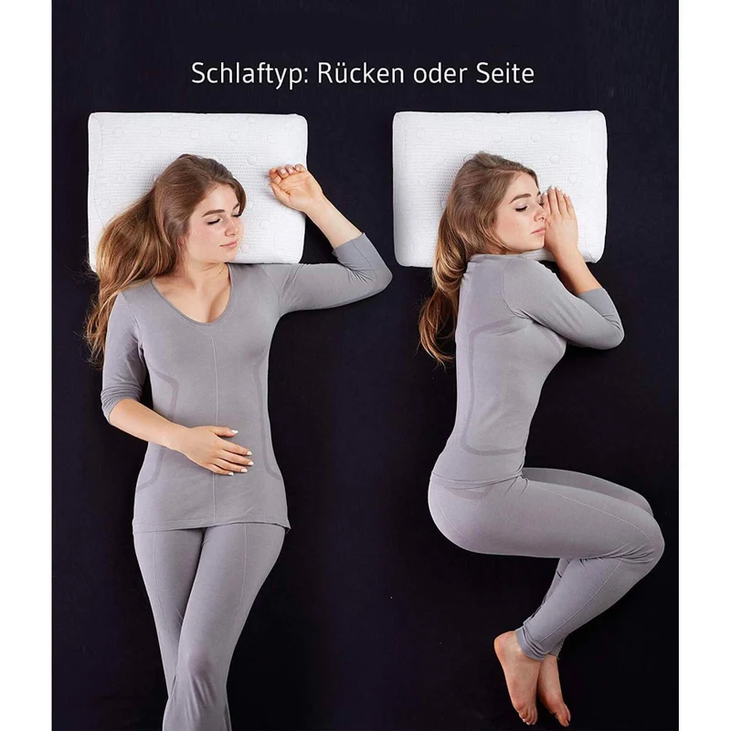 NINAR Kopfkissen mit Nackenwelle aus Visco Schaum für Wasserbetten und Kinder