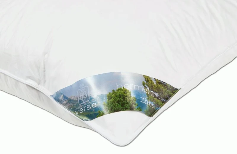 Hermetic®Zirbe Gänsefedern Zirbenholz Daunen Kissen Kuschelkissen Sofakissen