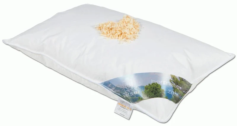 Hermetic®Zirbe Gänsefedern Zirbenholz Daunen Kissen Kuschelkissen Sofakissen