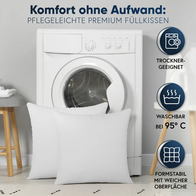Füllkissen Classic peached touch versch. Größen Polyester Moon 4er Pack