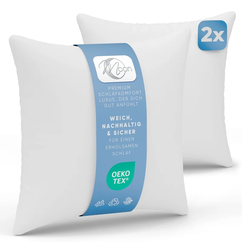 Füllkissen Classic peached touch versch. Größen Polyester Moon 2er Pack
