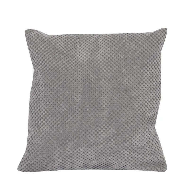 Piano Dekokissen mit Füllung Noppen-Struktur 45x45 silber Sofakissen Sun Garden