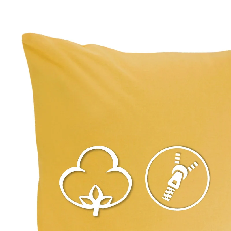 2er Pack MOON-Luxury Linon Kissenbezug 100% Baumwolle 40x40 40x60 40x80 50x50 60x60 80x80