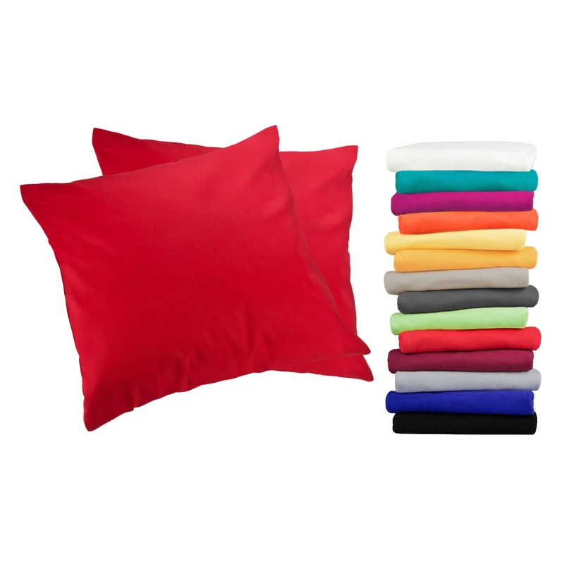 2er Pack MOON-Luxury Linon Kissenbezug 100% Baumwolle 40x40 40x60 40x80 50x50 60x60 80x80