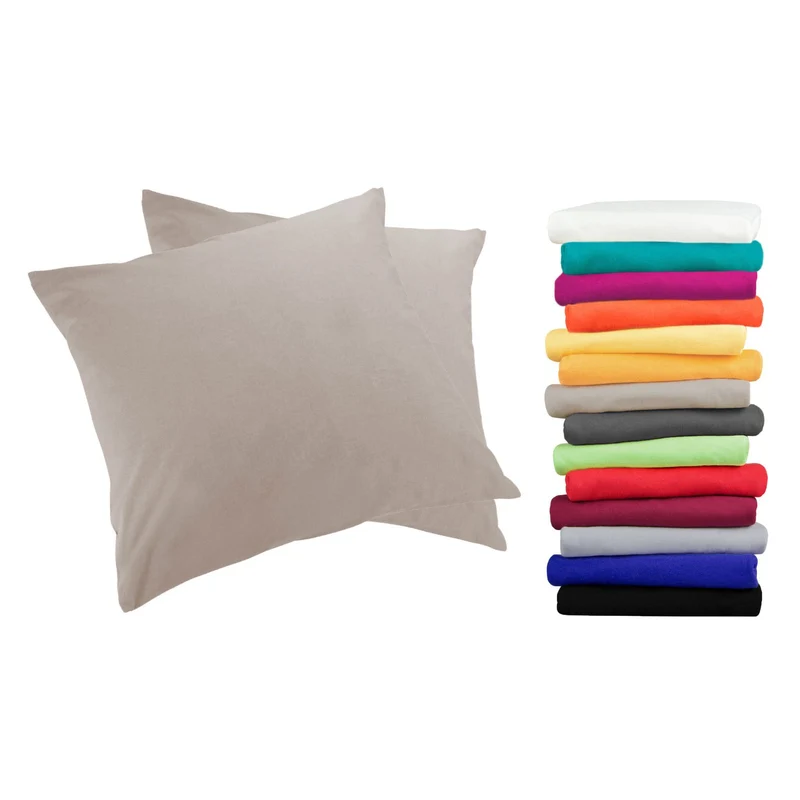 2er Pack MOON-Luxury Linon Kissenbezug 100% Baumwolle 40x40 40x60 40x80 50x50 60x60 80x80
