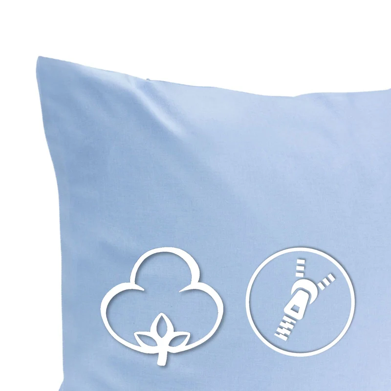 2er Pack MOON-Luxury Linon Kissenbezug 100% Baumwolle 40x40 40x60 40x80 50x50 60x60 80x80