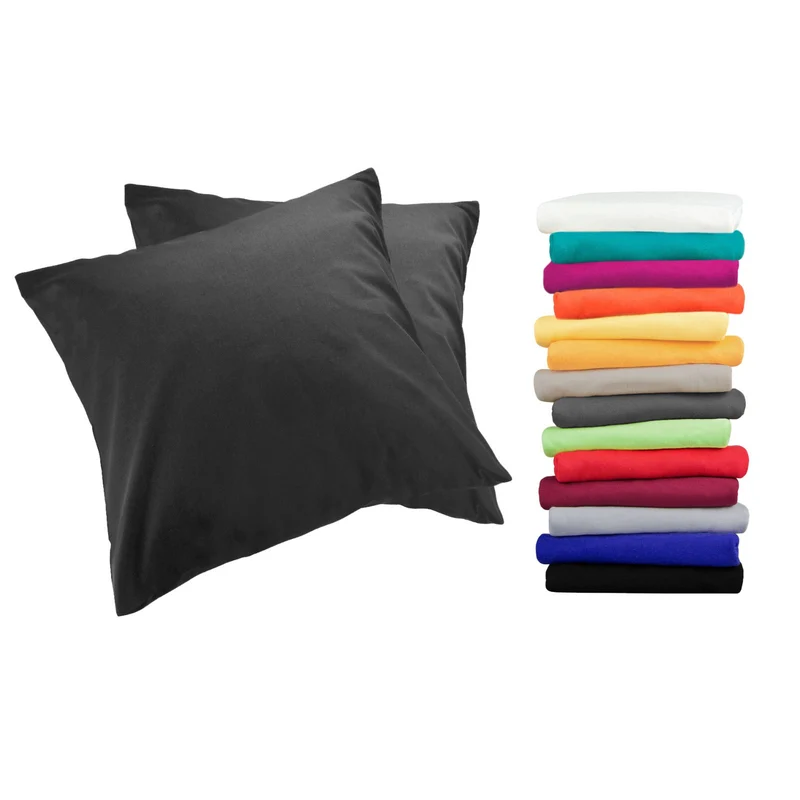 2er Pack MOON-Luxury Linon Kissenbezug 100% Baumwolle 40x40 40x60 40x80 50x50 60x60 80x80