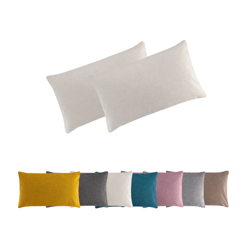 2er Pack Kissenbezug Kissenhülle versch. Größen Polyester Reißverschluss Moon