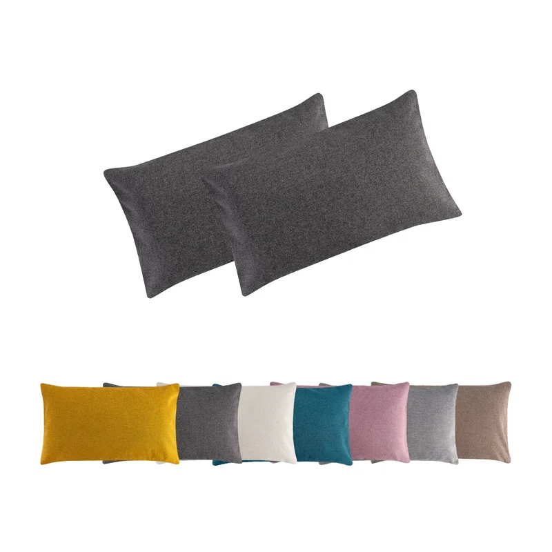 2er Pack Kissenbezug Kissenhülle versch. Größen Polyester Reißverschluss Moon