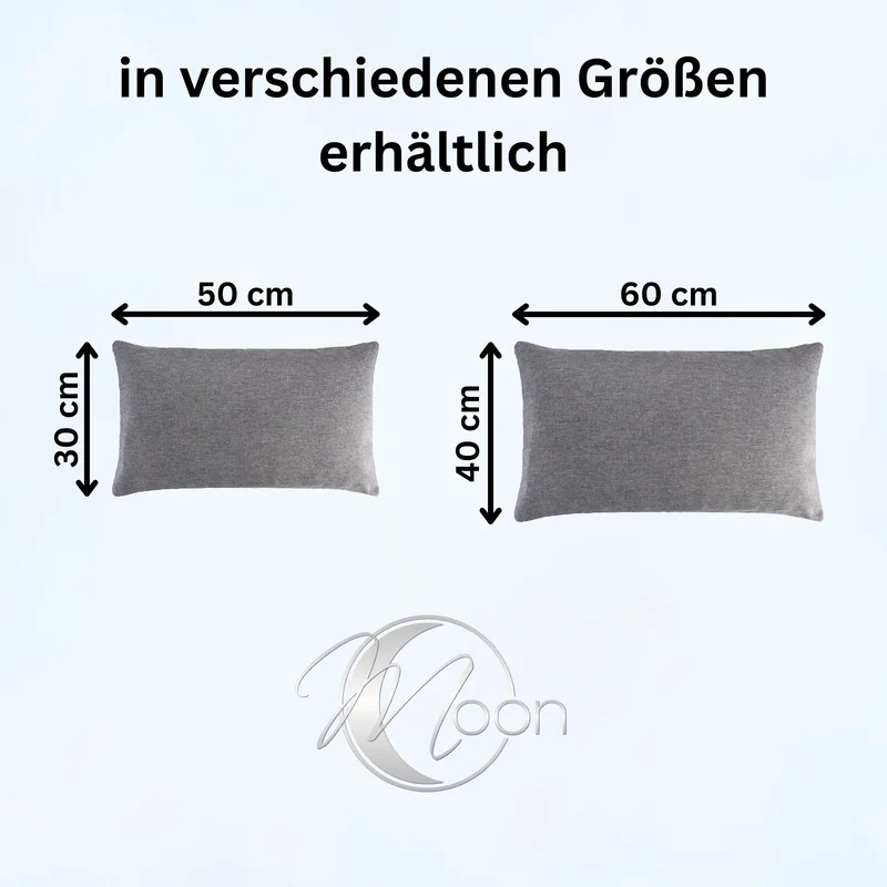 2er Pack Kissenbezug Kissenhülle versch. Größen Polyester Reißverschluss Moon