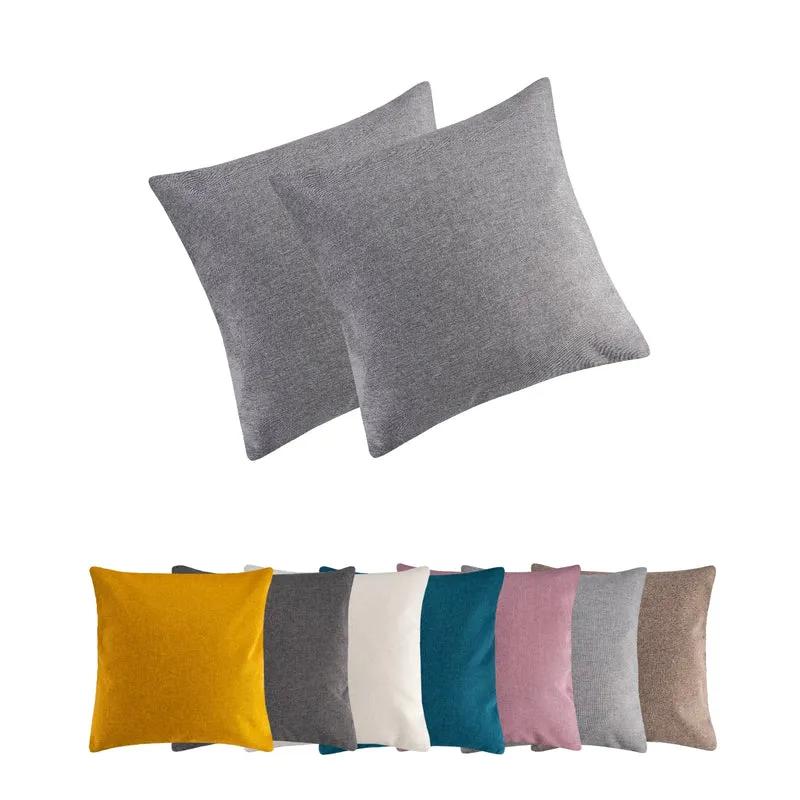 2er Pack Kissenbezug Kissenhülle versch. Größen Polyester Reißverschluss Moon