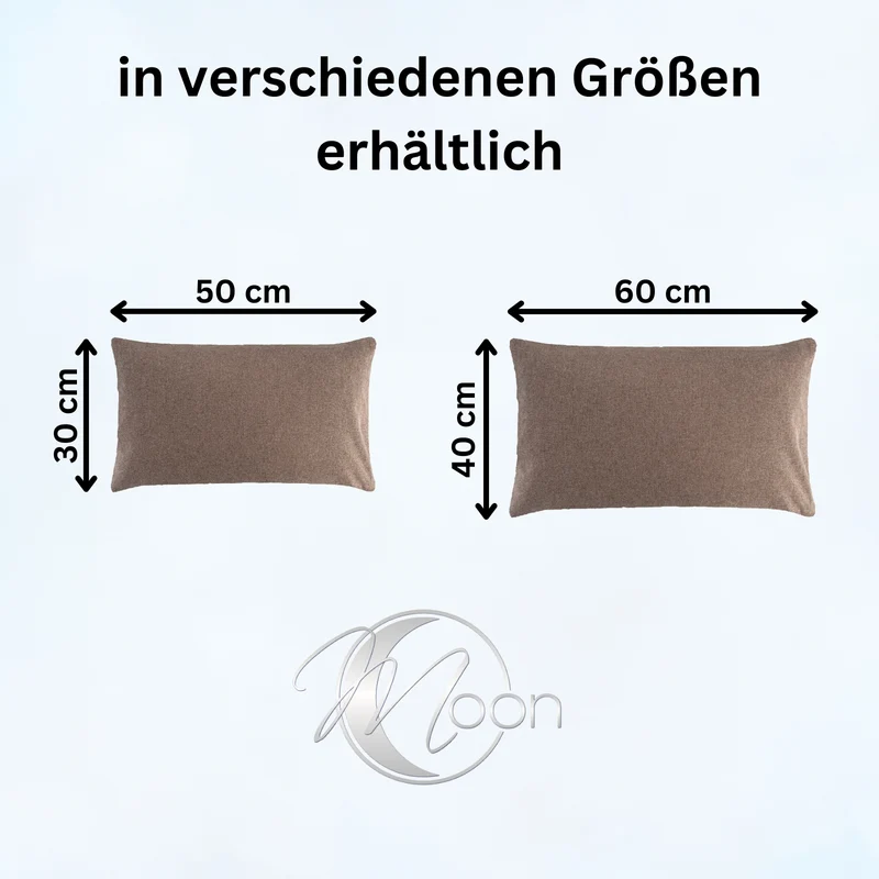 2er Pack Kissenbezug Kissenhülle versch. Größen Polyester Reißverschluss Moon