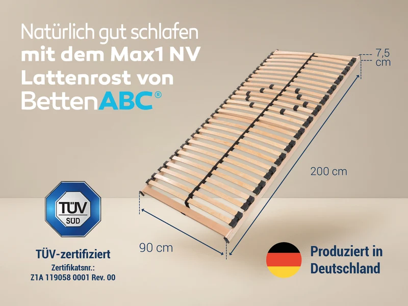 Betten-ABC Max1 NV fertig montierter Lattenrost