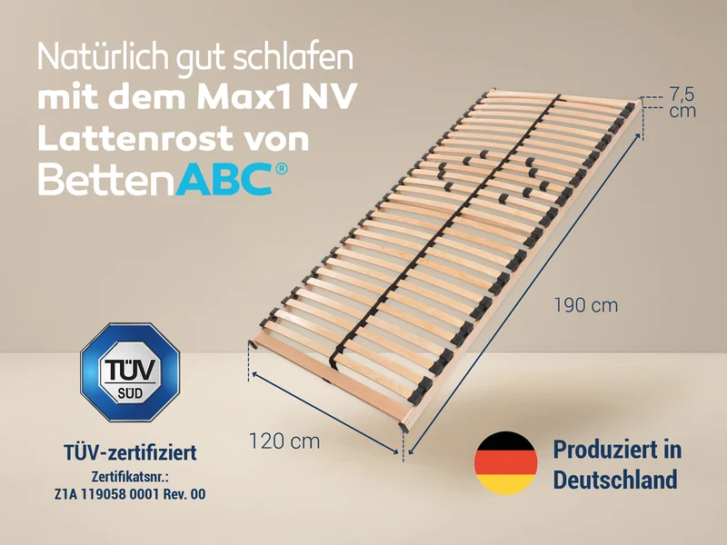 Betten-ABC Max1 NV Selbstmontage Lattenrost