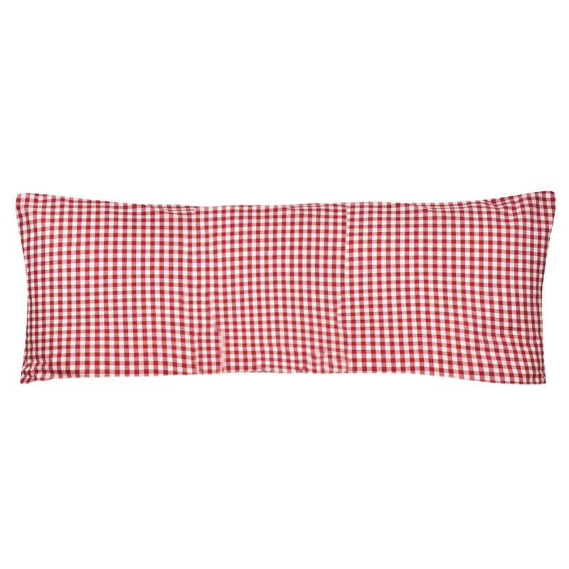 Seitenschläferkissenbezug Züchen Landhaus Karo 40 x 145 cm Reißverschluss 95° waschbar