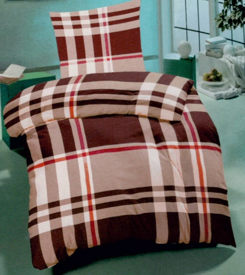 Flanell Bettwäsche York von Rosette 100% Baumwolle 135x200 / 80x80