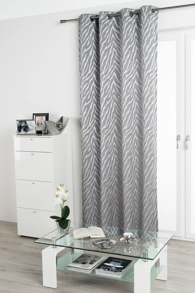 Ösenschal Vorhang Gardine 135x245 blickdicht mit Metallösen Zora 300300