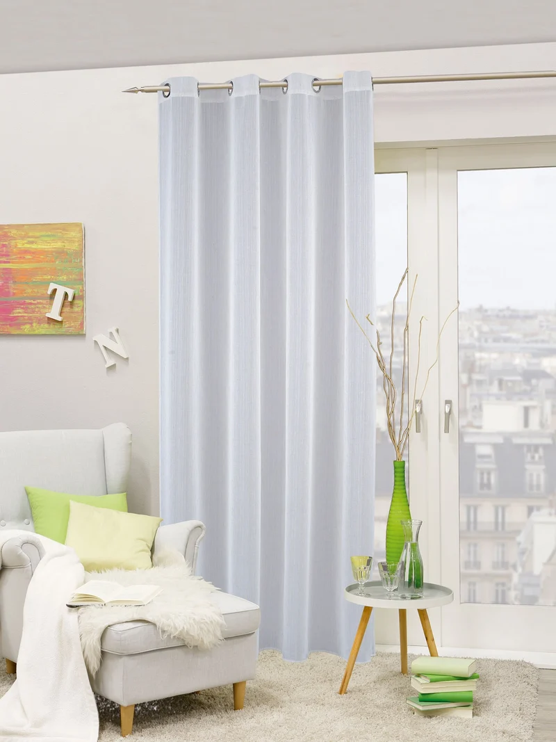 Ösenschal Vorhang Gardine 140x245 lichtdurchlässig mit Metallösen Carmen 898108