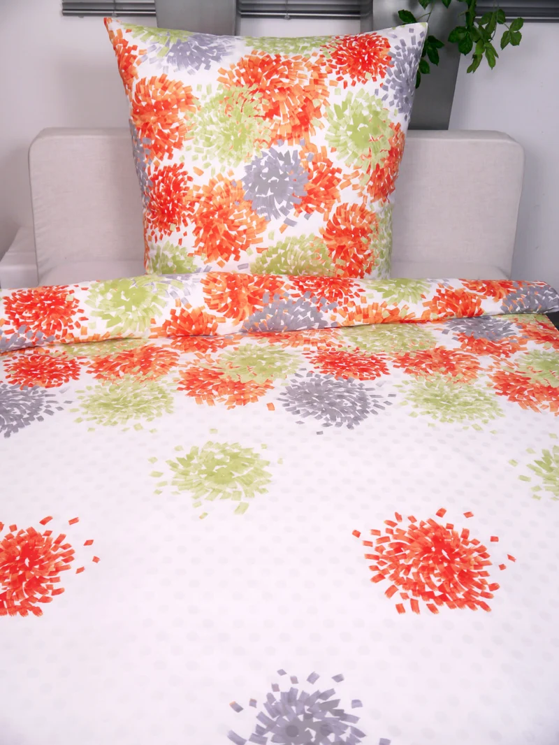 P.K. Collection Damast Bettwäsche DOT 02 135x200 / 80x80