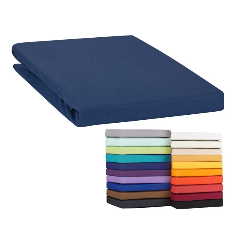 MOON-Classic Topper Spannbettlaken Spannbetttuch 160g/m² Jersey 180x200 - 200x220