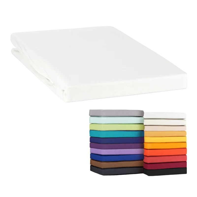 MOON-Classic Topper Spannbettlaken Spannbetttuch 160g/m² Jersey 140x200 - 160x220
