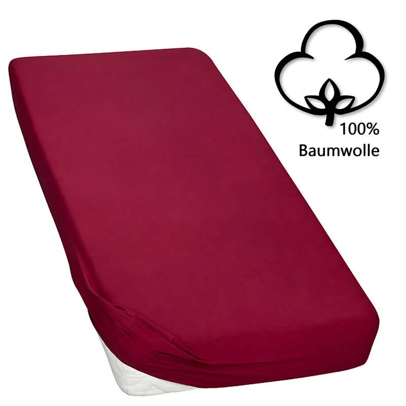 MOON-Classic Topper Spannbettlaken Spannbetttuch 160g/m² Jersey 140x200 - 160x220