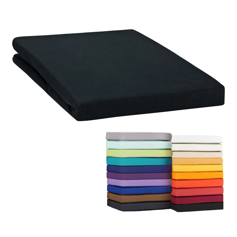 MOON-Classic Topper Spannbettlaken Spannbetttuch 160g/m² Jersey 140x200 - 160x220