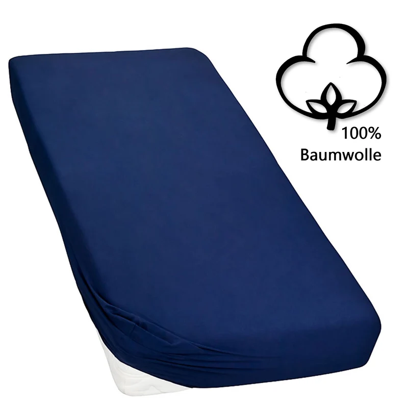 MOON-Classic Topper Spannbettlaken Spannbetttuch 160g/m² Jersey 140x200 - 160x220