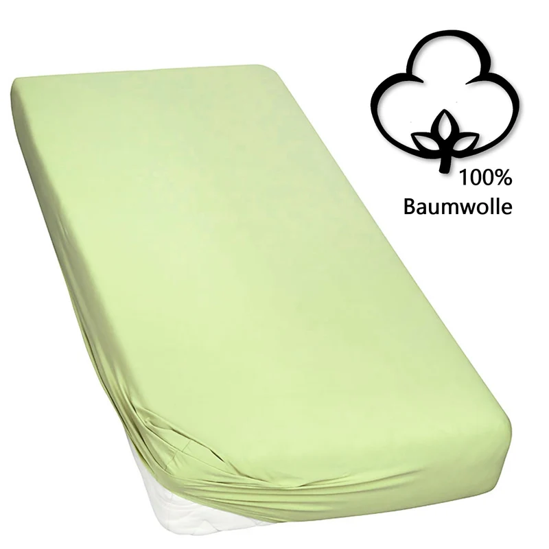MOON-Classic Topper Spannbettlaken Spannbetttuch 160g/m² Jersey 140x200 - 160x220