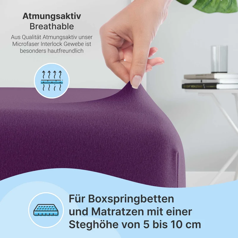 etérea Microfaser Topper Spannbettlaken