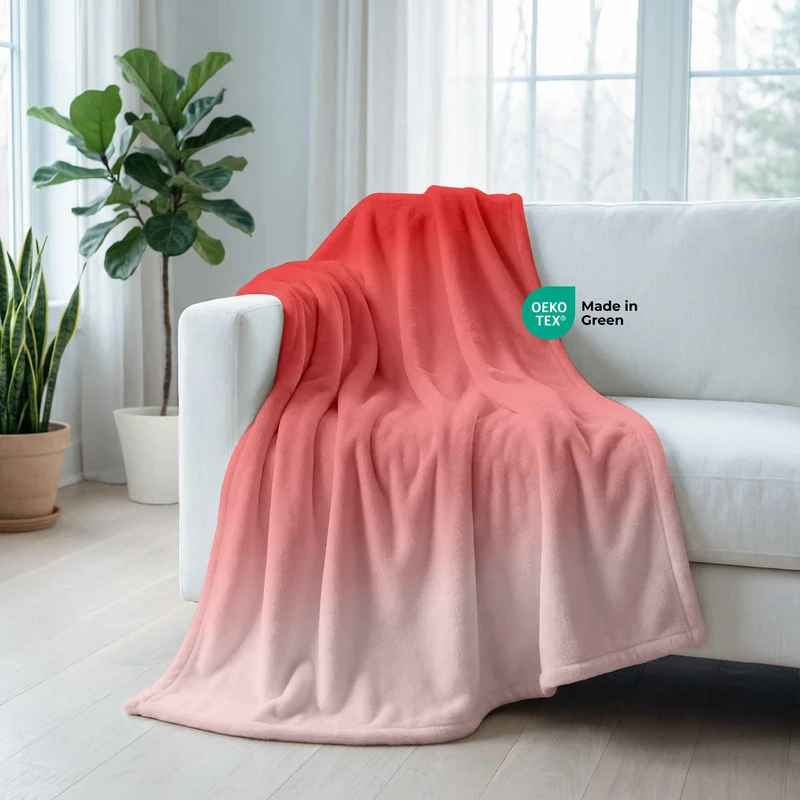 etérea Premium Mikrofaser Regenbogen Kuscheldecke