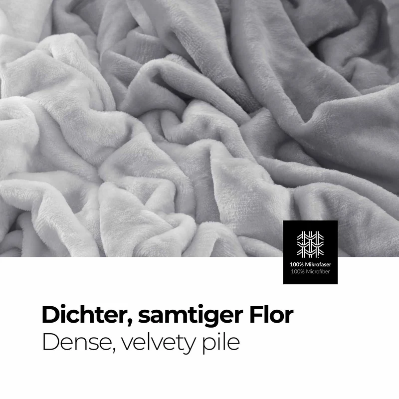 etérea Premium Mikrofaser Regenbogen Kuscheldecke