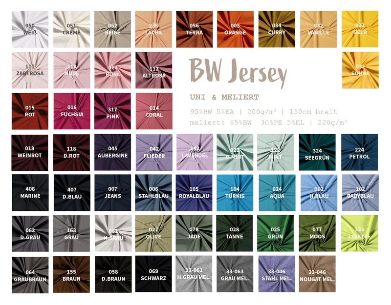 Baumwolljersey *Ab 50 cm
