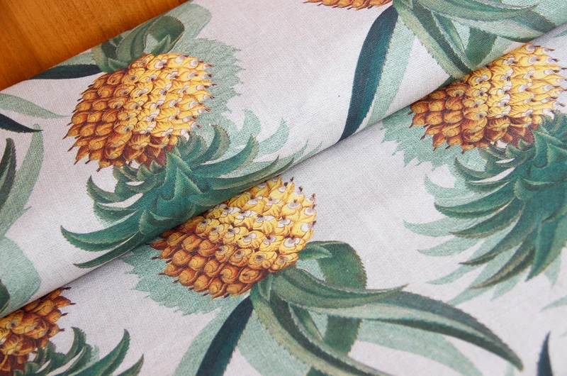 Dekostoff Ananas * Ab 50 cm